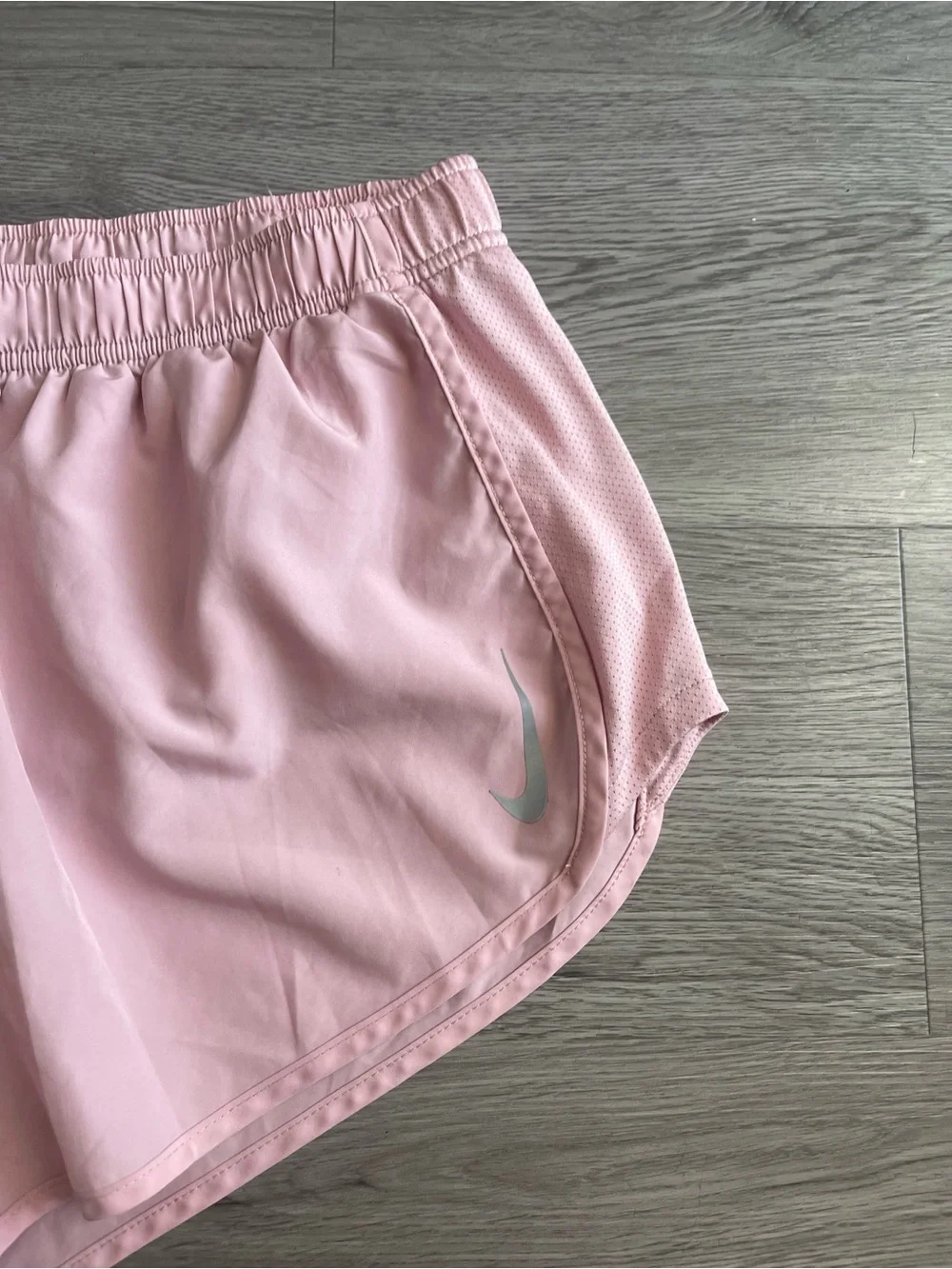 Nike women’s dri fit pink running shorts